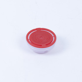 Kunststoff-Faltenbalgverschluss rot 42mm, bestrahlt