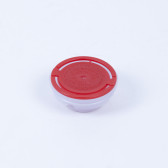 Kunststoff-Faltenbalgverschluss rot 32mm, bestrahlt