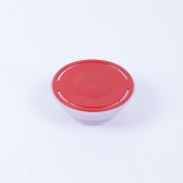 Kunststoff-Faltenbalgverschluss rot 57mm, bestrahlt