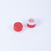 Schraubverschluss rot, für DIN-Lochung 32mm, kindersicher
